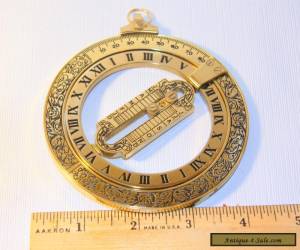 VINTAGE SOLID BRASS ASTROLABE NEW for Sale