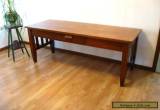 Beautiful antique Harvest table Solid Oak, desk, work table for Sale