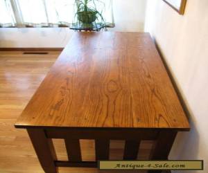 Item Beautiful antique Harvest table Solid Oak, desk, work table for Sale