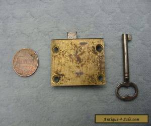 Item Cabinet Lock Cupboard Drawer Brass Vintage Tiny for Sale