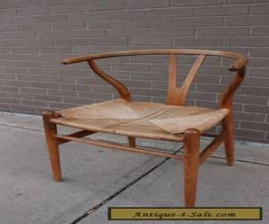 Hans Wegner ch24 Wishbone chair OAK frame Authentic mid century Danish Modern for Sale