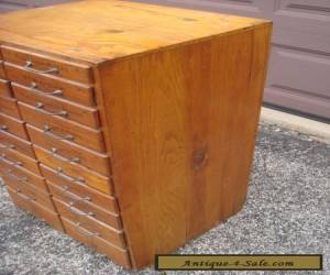 Item Antique Large Wood Drawer Plumbing Tool & Parts Cabinet for Sale