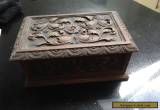  ANTIQUE WOODEN BOX WITH CARVED DETAIL - wood/woodenware for Sale