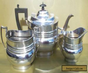Quality George V sterling silver three piece tea set,1911,961grams,Mappin & Webb for Sale
