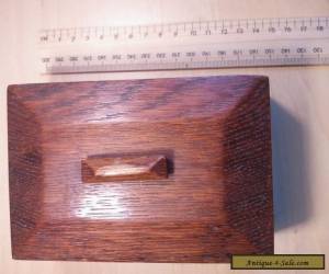 Item Handmade 1930s dovetailed wooden box.Simple and elegant -apprentice piece? for Sale