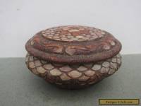 Vintage Wooden Pokerwork Trinket Box