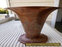 Vintage Solid Copper Vase in an Art Novel Style         