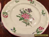 Two beautiful vintage Ceramic flower Plate made in France 22cm x 22cm 