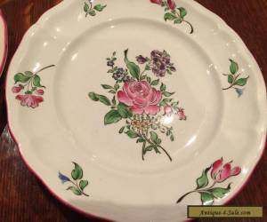 Item Two beautiful vintage Ceramic flower Plate made in France 22cm x 22cm  for Sale