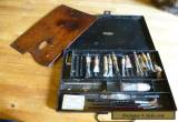 Antique Reeves artists box c1910 with contents and original mahogany palette for Sale