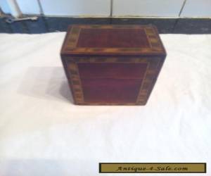 Item ANTIQUE  INLAID  CARD  BOX for Sale