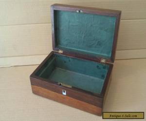 Item Beautiful Rosewood Antique Box (tea caddy or trinket/ jewellery box) for Sale