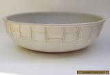 Large, Vintage Mid-Century Modern Stoneware Studio Bowl - Signed and Dated  for Sale