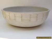 Large, Vintage Mid-Century Modern Stoneware Studio Bowl - Signed and Dated 