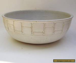 Item Large, Vintage Mid-Century Modern Stoneware Studio Bowl - Signed and Dated  for Sale