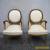 Pair of French Carved Living Room Side by Side Chairs 5546 for Sale