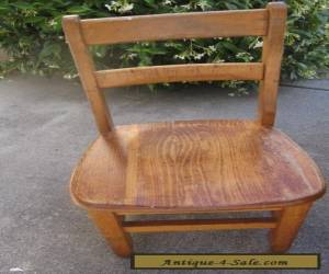 Item ANTIQUE VINTAGE CHILD'S WOODEN SCHOOL LIBRARY CHAIR OAK for Sale