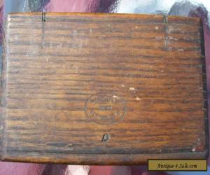 Item Antique Sewing Machine Wooden Box With Attatchments / 1889 for Sale