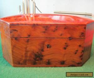 Item STUNNING WOODEN BOX WITH INSET TRAY for Sale