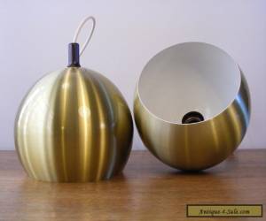 2 x VINTAGE 70's DDR AKA VEB lamp - Brass Design Danish Verner Panton Topan Era for Sale