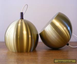 Item 2 x VINTAGE 70's DDR AKA VEB lamp - Brass Design Danish Verner Panton Topan Era for Sale