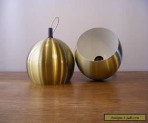 Item 2 x VINTAGE 70's DDR AKA VEB lamp - Brass Design Danish Verner Panton Topan Era for Sale