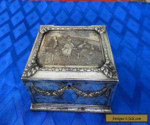 Item WMF Wurttembergische Metallwaren Fabrik Victorian Silver Plate Box Germany for Sale