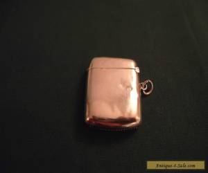 Item Antique 1910 Silver 'Golfer' Golf Vesta Case. for Sale