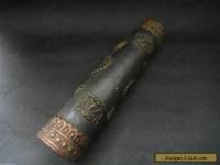  China Chinese Old vintage decorative hand-carved brass Kaleidoscope dragon