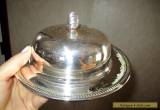 Oneida  Silver plated Round Butter Dish  for Sale