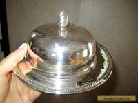 Oneida  Silver plated Round Butter Dish 