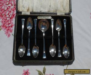 Item Solid Silver Art Deco Boxed tea spoon set  for Sale