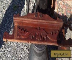 Item Pediment Solid Walnut carved Furniture topper Very Beautiful Victorian Era  for Sale