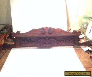 Item Pediment Solid Walnut carved Furniture topper Very Beautiful Victorian Era  for Sale