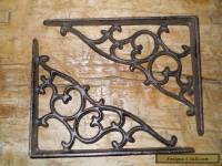 12 Cast Iron Antique Style SM Leave & Vine Brackets Garden Braces Shelf Bracket 