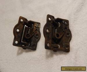 Item Antique screen door cast iron spring  hinge black ribbed for Sale