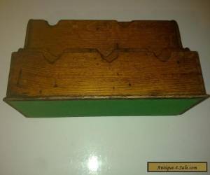 Item VINTAGE OAK LETTER STAIONERY RACK BOX. DESK TIDY for Sale