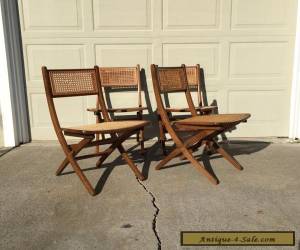 Item Mid century Folding Chairs in the Style of Hans Wegner for Sale