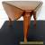 Mid Century Henredon Mahogany Drop leaf Sides Triangle Shaped Corner End Table for Sale