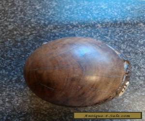 Item Large vintage carved ball with bone inlay for Sale