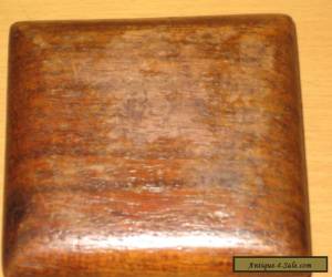 Item Vintage Hinged Hand Carved  wooden trinket box for Sale