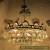 Antique Vnt French HUGE Basket Style Crystal Chandelier Lamp 1940's 17in dmtr**- for Sale