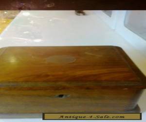 Item WOODEN MAHOGANY BOX for Sale