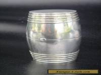 Antique Sterling Silver, Coin Barrel