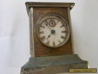 Vintage Carriage Clock Music Box Alarm German 1900 s 