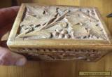  vintage carved wooden box for Sale