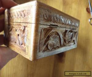 Item  vintage carved wooden box for Sale