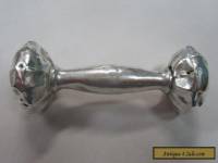 Vintage Webster Sterling Silver Dumbbell Style Baby Rattle