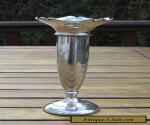 Antique Solid Silver Posy Vase Birmingham 1925 Hallmark for Sale
