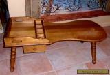  Vintage Solid Maple Early American Cobbler Bench Coffee Table for Sale